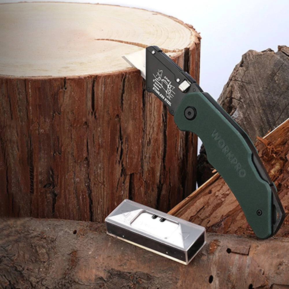 Workpro Stainless Folding Utility Knife | Built Supply Co