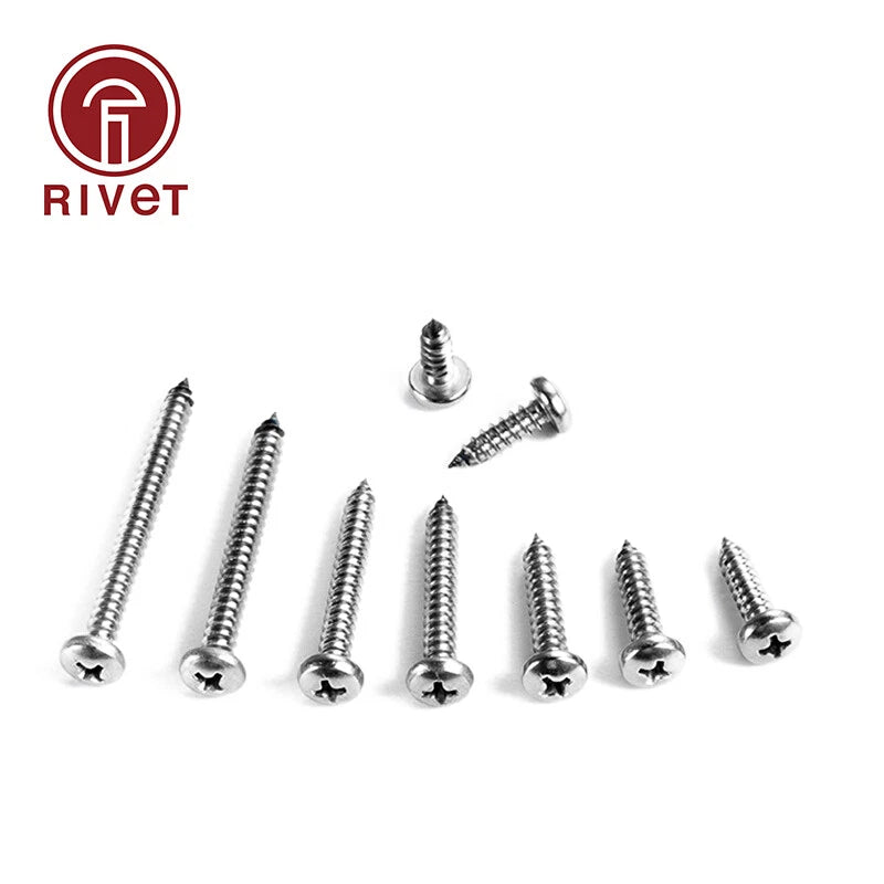 DIN 7049 Cross recessed pan head self-tapping screws ST2.2 ST2.9 ST3.5 ST3.9