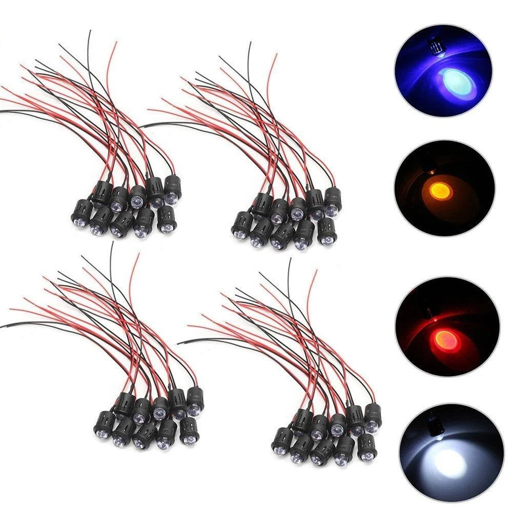 Waterproof Led Bulbs With Pre Wired Cable 10mm 12V