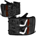 For 2007-2014 Gmc Sierra Smoked Amber Signal 3d Led | Built Supply Co