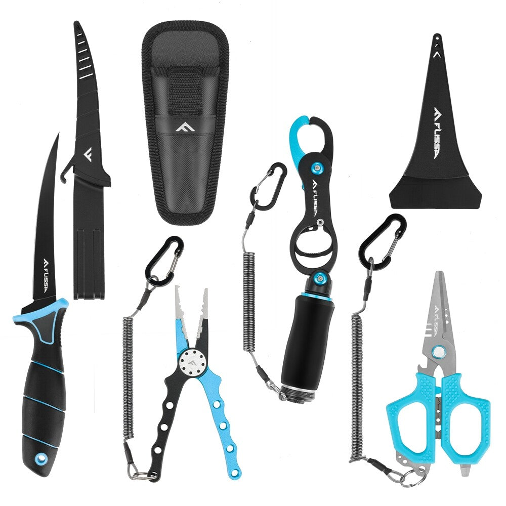 FLISSA Fishing Tool Kit Lip Gripper/Line Scissor/Fish