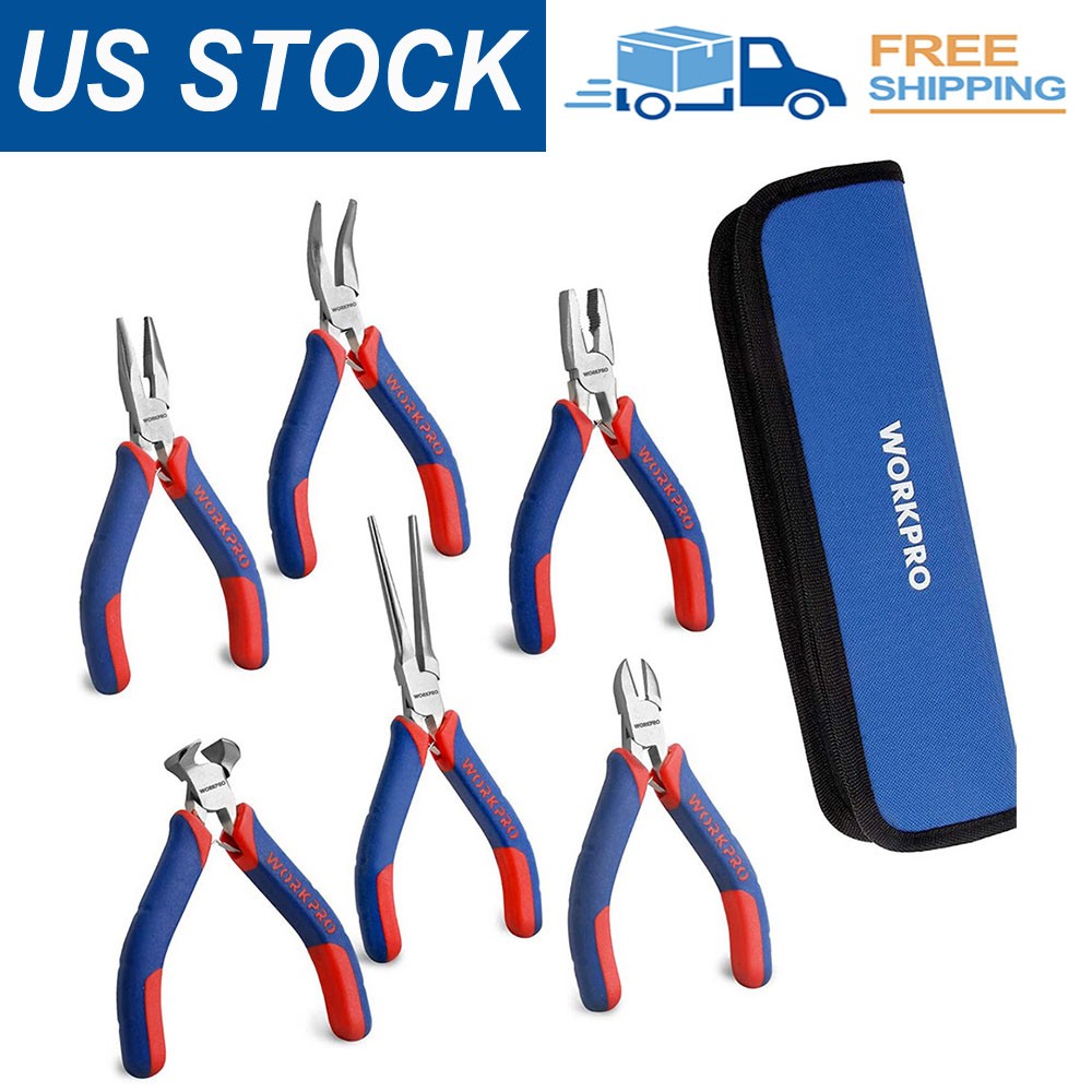 WORKPRO 6-Piece Mini Plier Set by WORKPRO