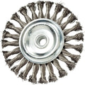 5 Pack - 4" x 5/8-11" Knot Wheel Wire Brush (Stainless Steel) Twist