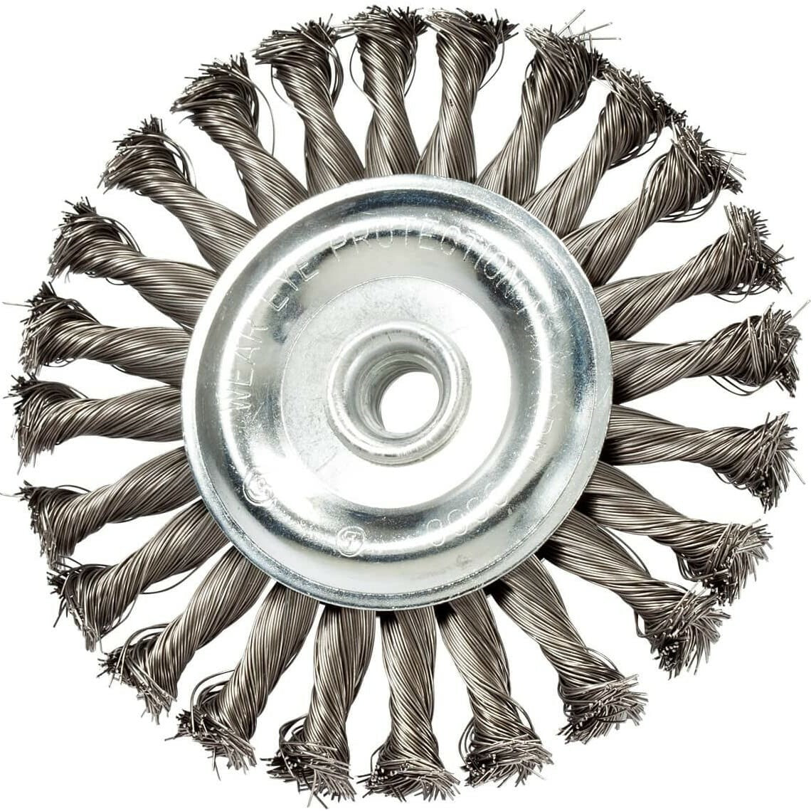 5 Pack - 4" x 5/8-11" Knot Wheel Wire Brush (Stainless Steel) Twist