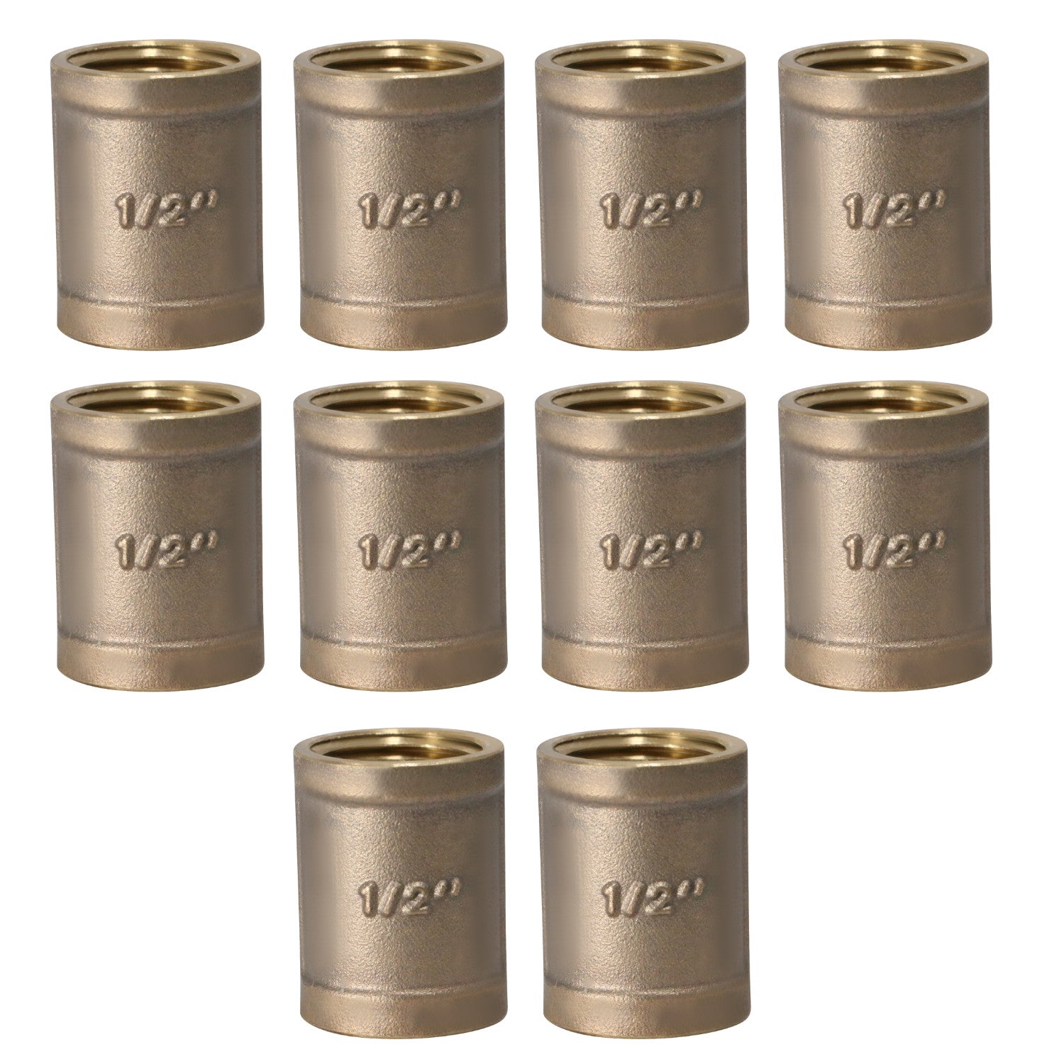 XFITTING 1/2" FIP x 1/2" FIP Coupling - 10 Pack