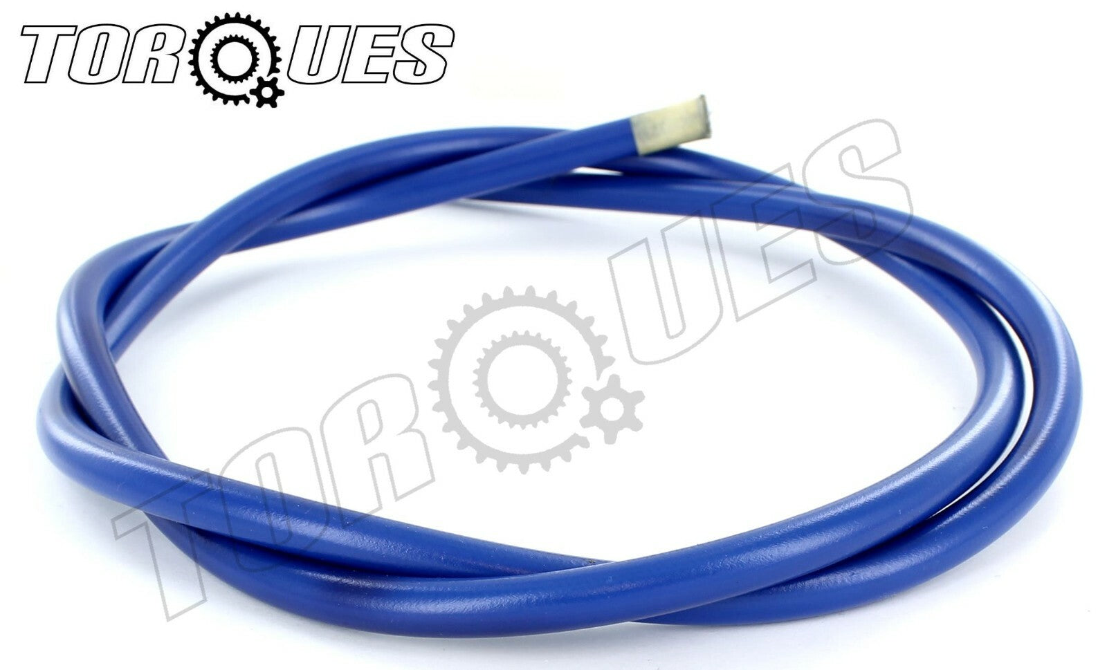 An-3 (1/8 I.d) Stainless Braided Blue Pvc Coated Ptfe Brake Hose 1M