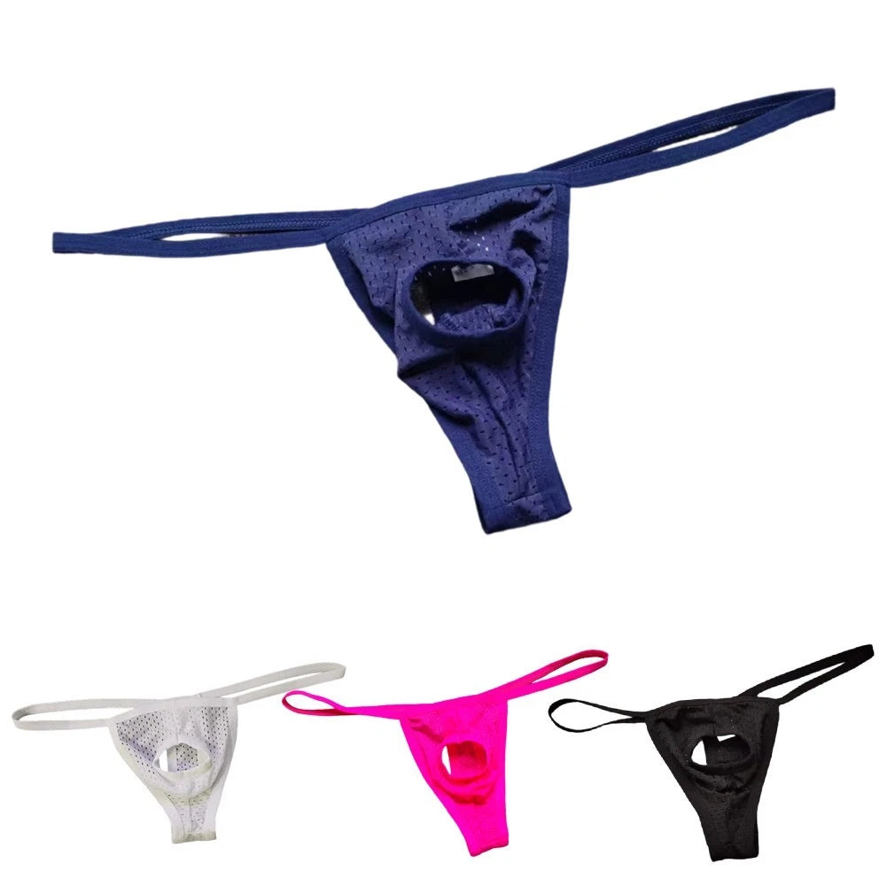Men Thong Low Waist Pantie Brand New Condition Classic Theme G-string