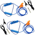 Durable 2-set Blue Bluetooth Earplugs For Hearing Protection Noisy