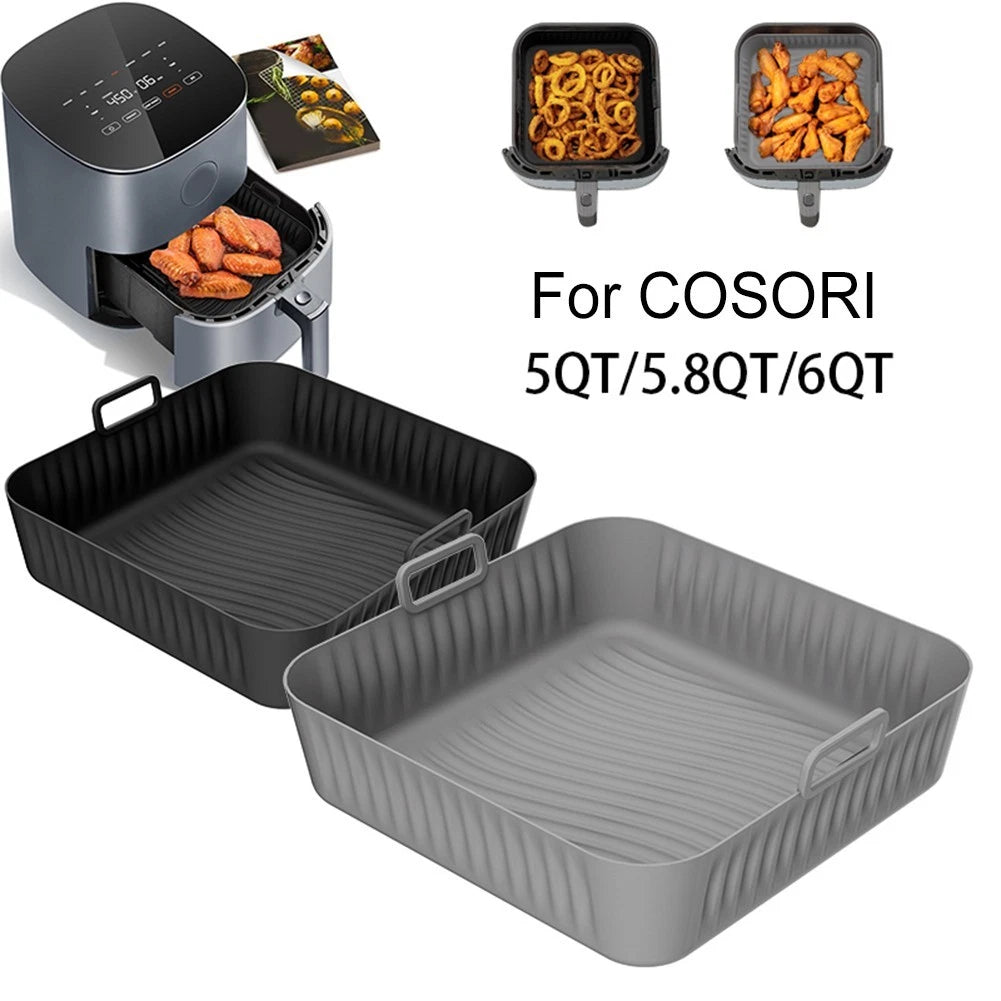 Air Fryer Silicone Liner For Cosori 5qt 6qt High Ridges Dishwasher