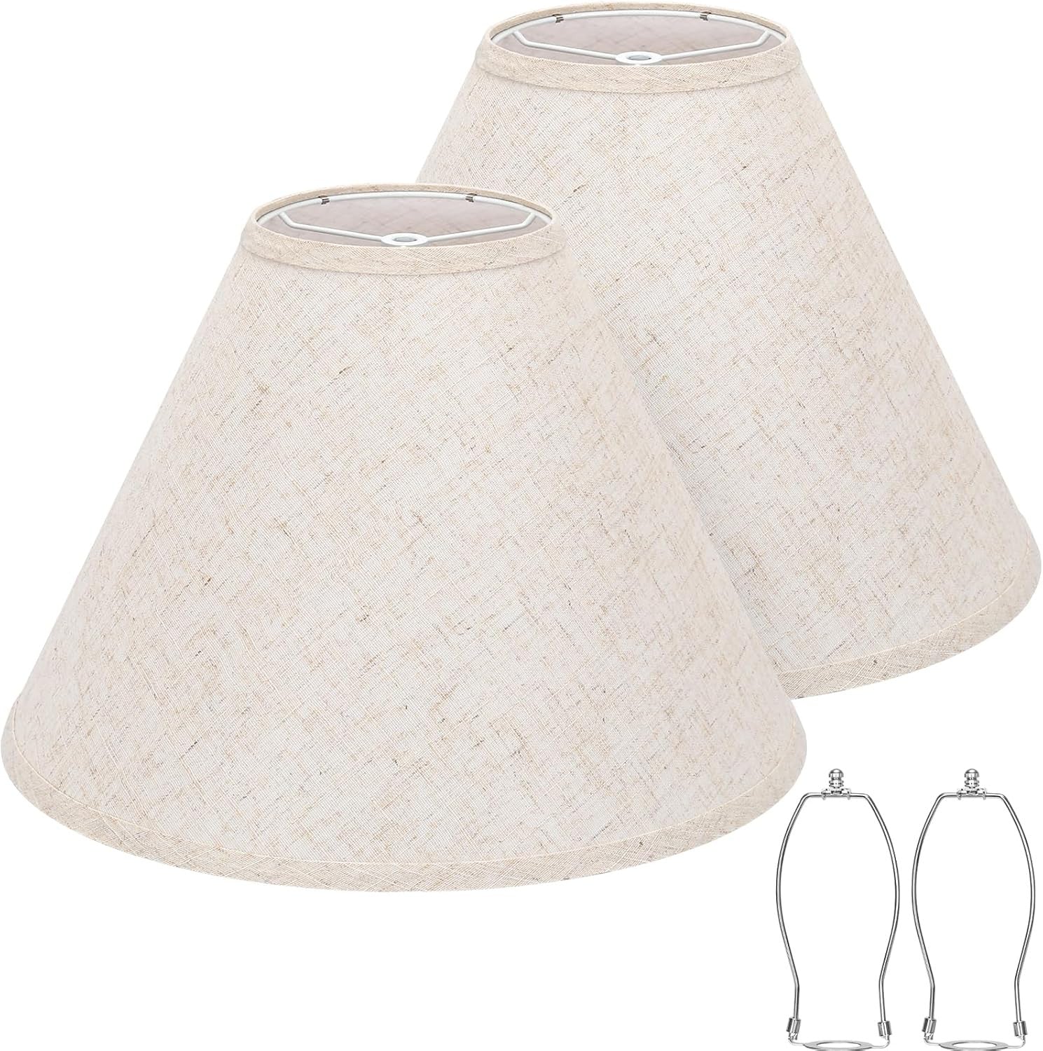 Empire Lamp Shades Set of 2, 6" Top X 16" Bottom X 10.8" High, Large