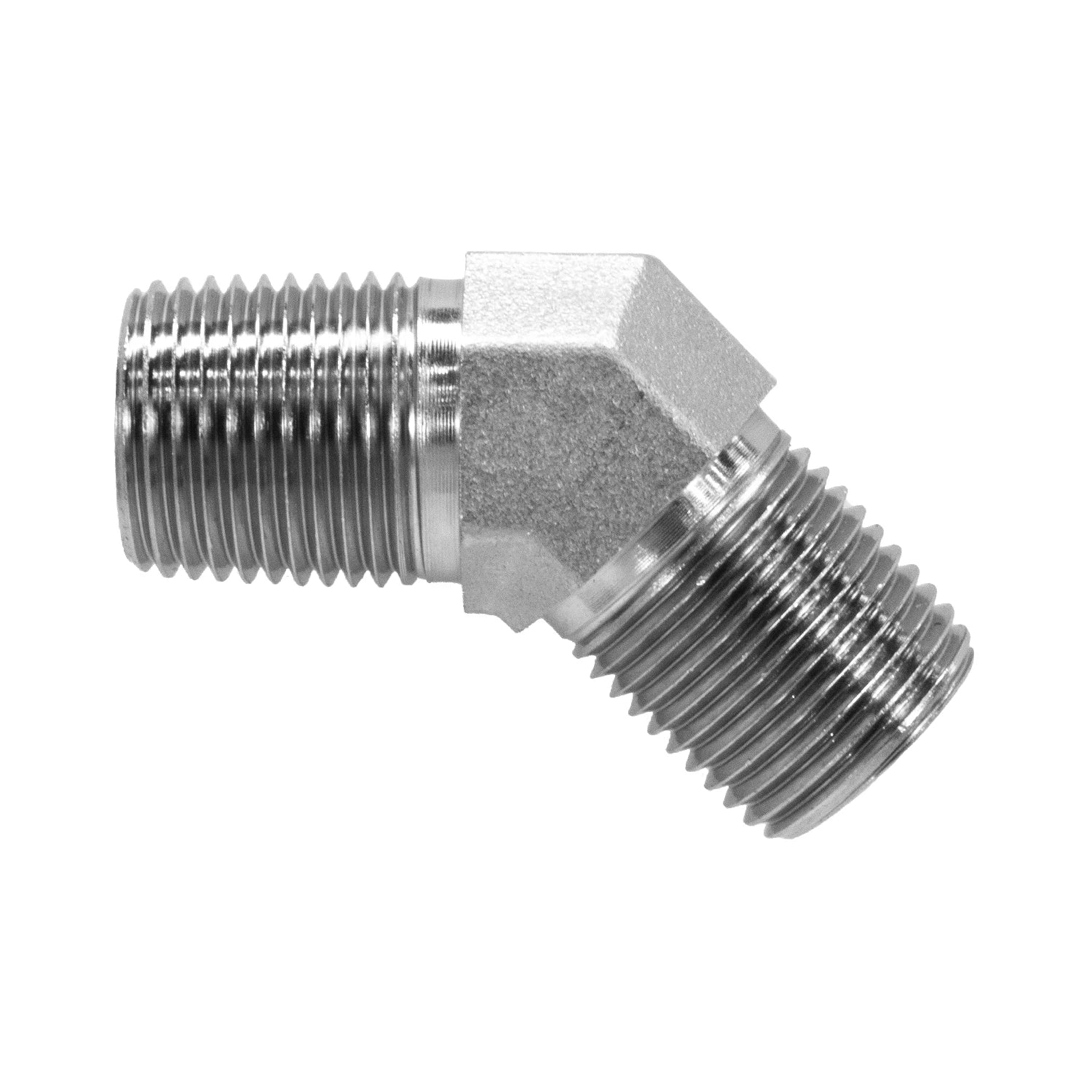 Hydraulic Fitting 3/4" Male Pipe X 1/2" Male Pipe 45 Degree
