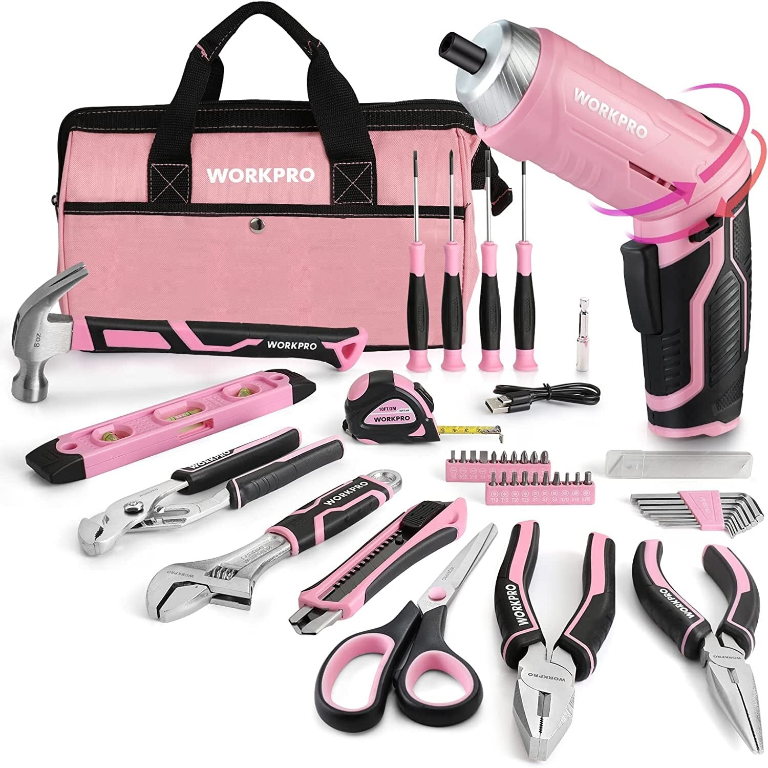 WORKPRO 55pcs Household Tools Set by WORKPRO