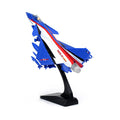 1:100 Aviation Aircraft Model J-10 Military Fighter Plane Sound&light