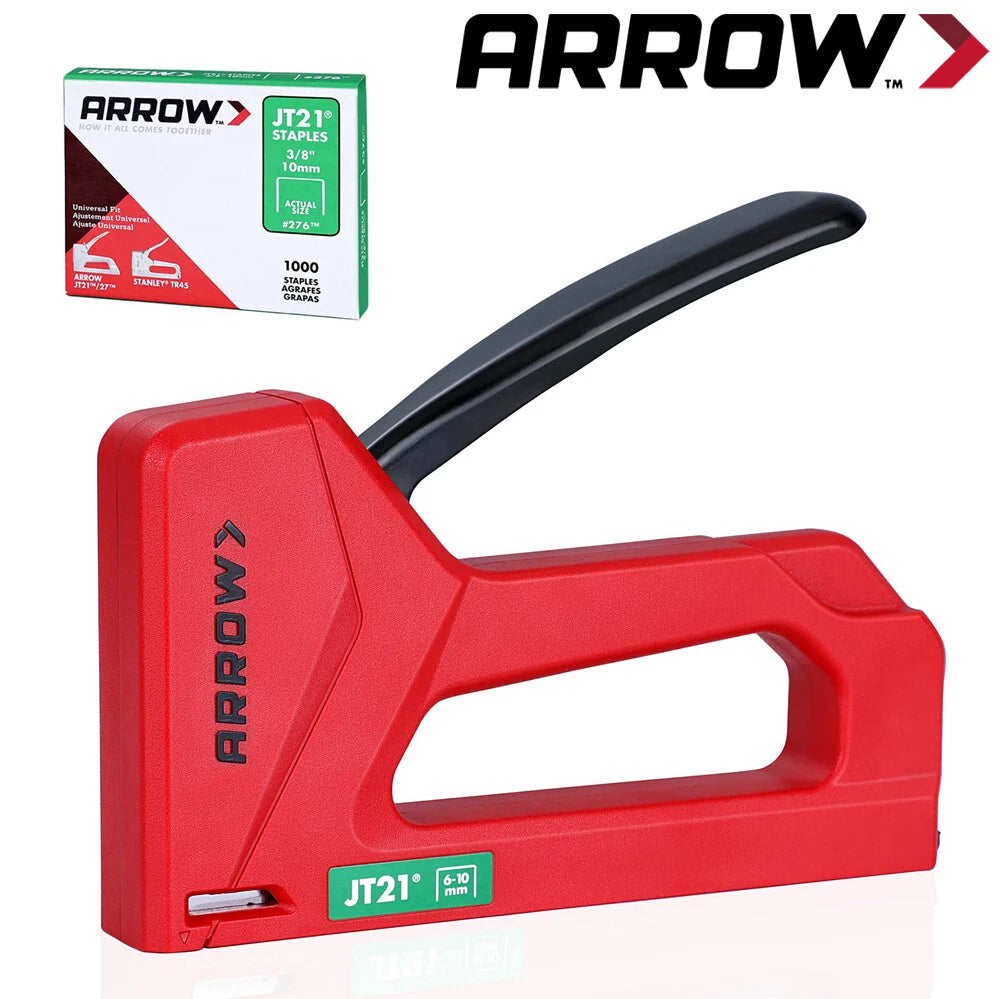 Arrow Light Duty Staple Gun Kit Lightweight Upholstery Stapler 1000