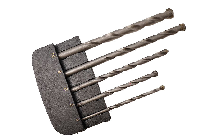 4-10mm 5pc Masonry Drill Bits Set Drillbits Drilling Brick, Cinder