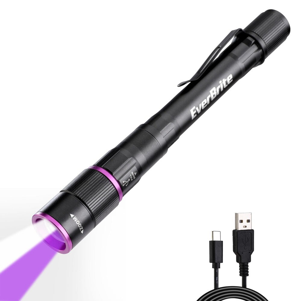 EverBrite Rechargeable Pen Flashlight 395nm by EverBrite