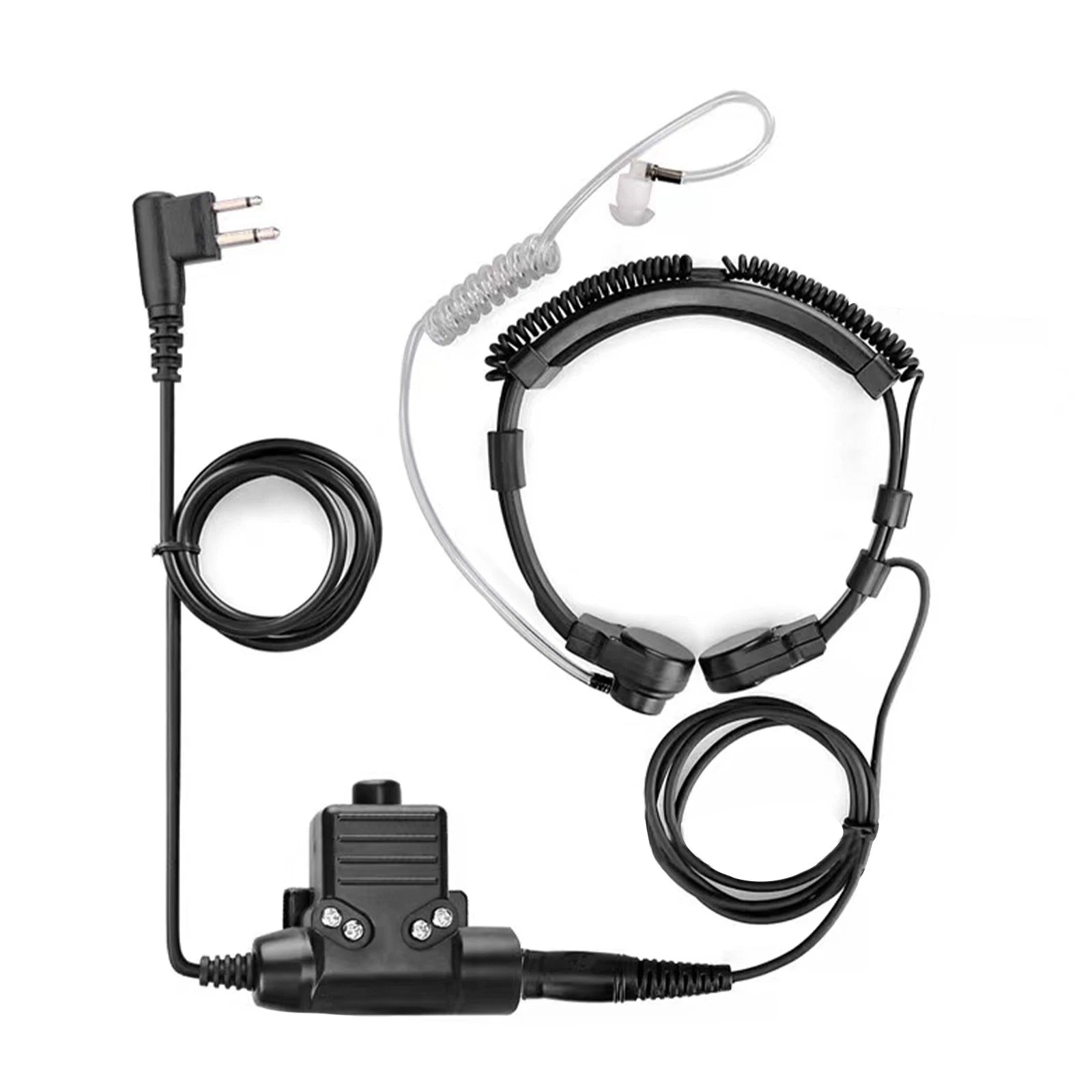 U94 Ptt Neck Throat Mic Earpiece Radio Headset Cable For Baofeng