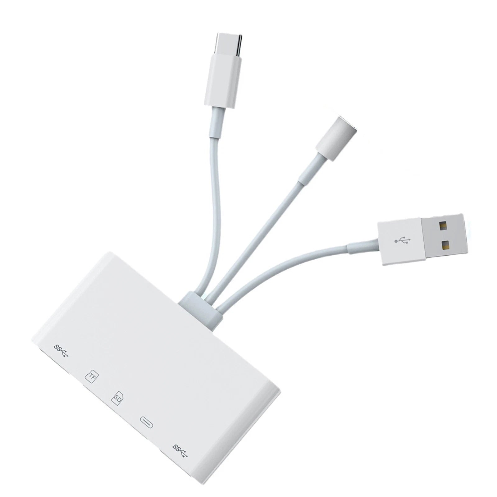 5 In 1 Memory Card Reader Sd Card Reader Usb Otg Adapter For