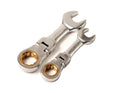 Stubby Flexible Ratchet Combination Spanner Wrench Metric & Imperial