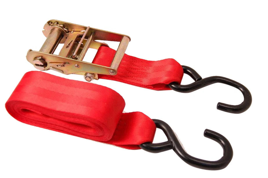 4.5m Extra Wide Ratchet Strap Tie Down 2" X 4.5m X 450kg Pipe Racks