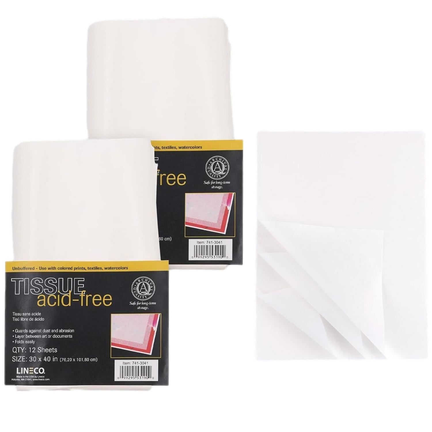 Lineco Unbuffered Acid-free Tissue Paper 76 X 101cm | Built Supply Co