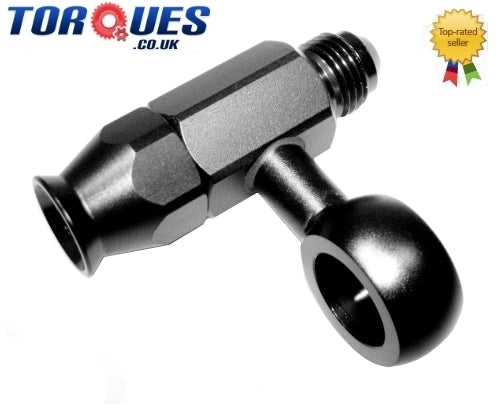 An -6 (6an) Weber / Dellorto Ptfe Hose Fitting and Male Banjo Tee in