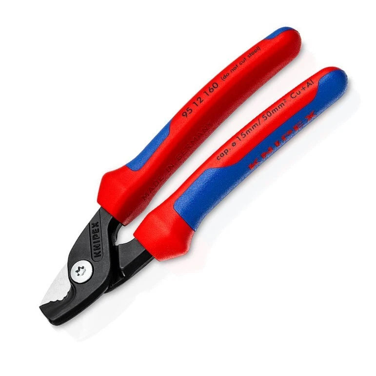 Knipex 6-1/4" Cable Wire Cutter Shears Comfort Grips 19/32" Step Cut