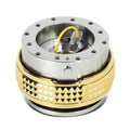 Nrg Aluminum Steering Wheel Quick Release Adapter Gun Metal/gold