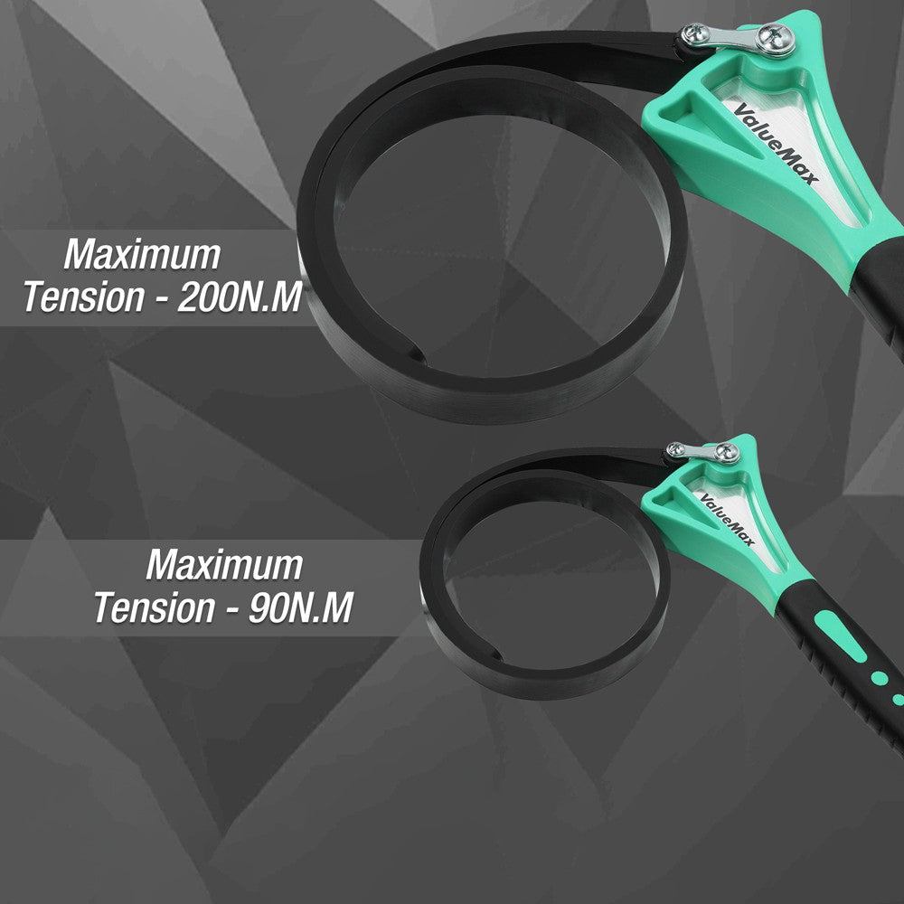 Valuemax 2PCS Strap Wrench Set - Max Diameter 4" & 6"