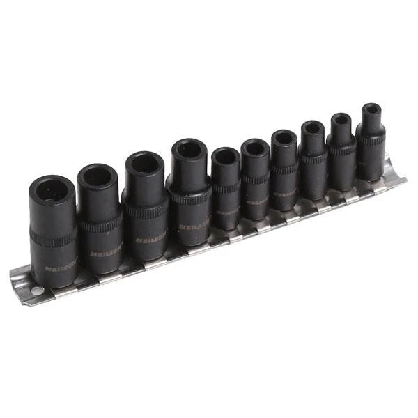 Neilsen Tap Socket Set Magnetic 1/4" & 3/8" Drive For M1.5–m14 Thread