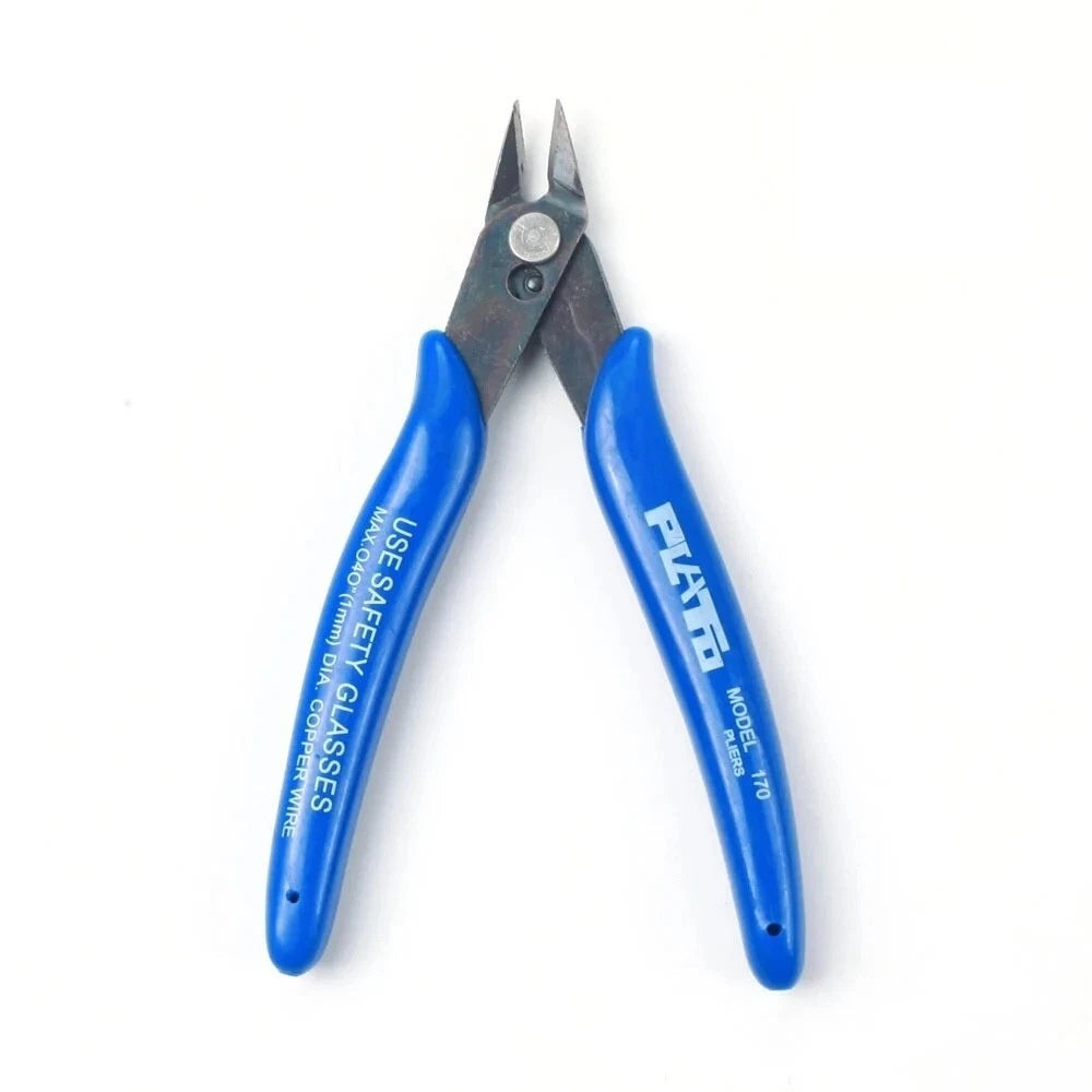 Flush Cut Wire Snips High-Durabilit<wbr/>y, Carbon Steel Side Cutters, Insulated Grip