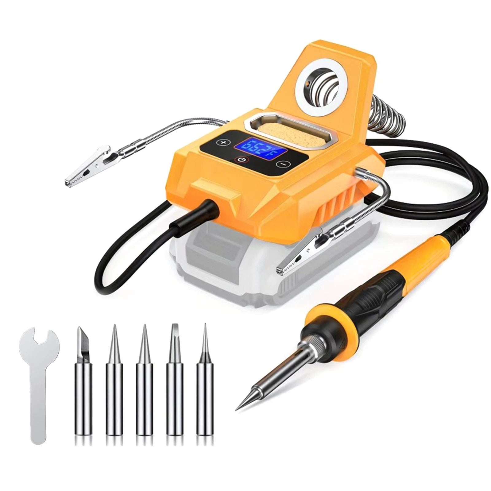 Cordless Soldering Station For Dewalt 20V Max Battery W 2 Helper Arm