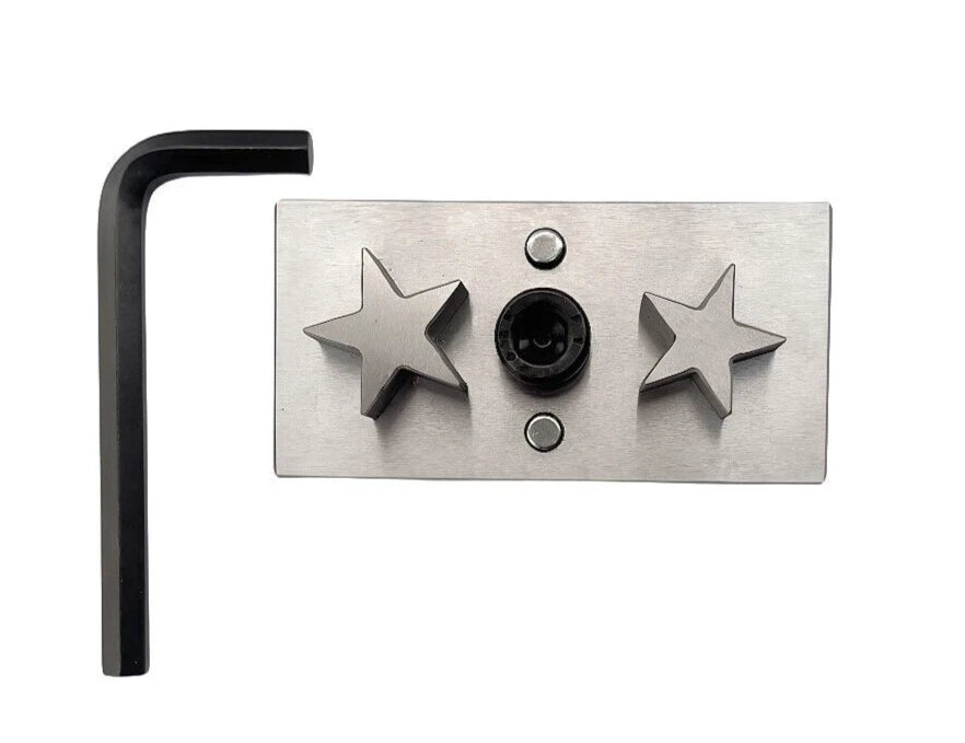 Star Shape Disc Cutter- Set Of 2 Punches Different Sizes - Size: 25mm