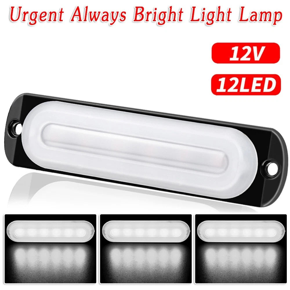 Car Light 6 Led Truck Fog Lamp Signal Anti-collision Bright Portable