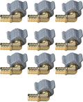 1/2 Inch Pex X 1/2 Inch Female NPT Swivel Elbow, 10 Pieces