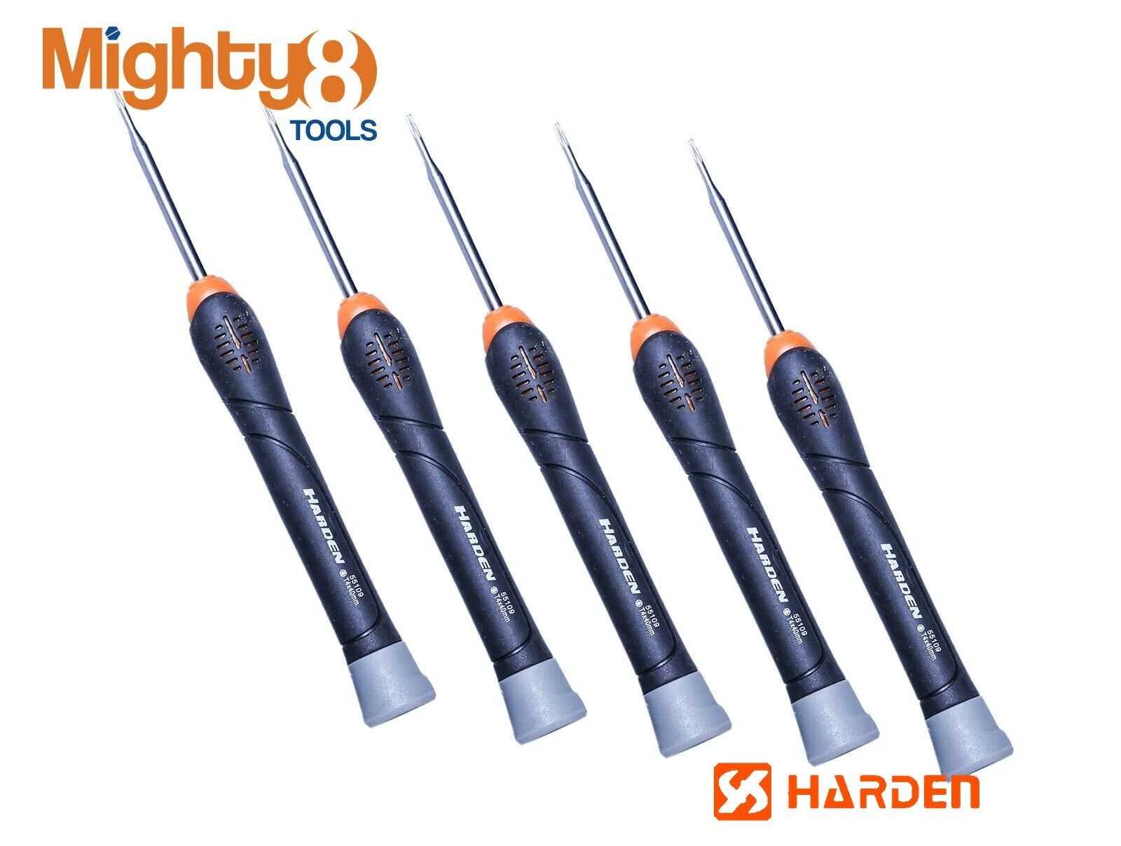 5pc-pack Harden 550109 High Precision Torx Star Screwdriver T4x50mm 130mmL