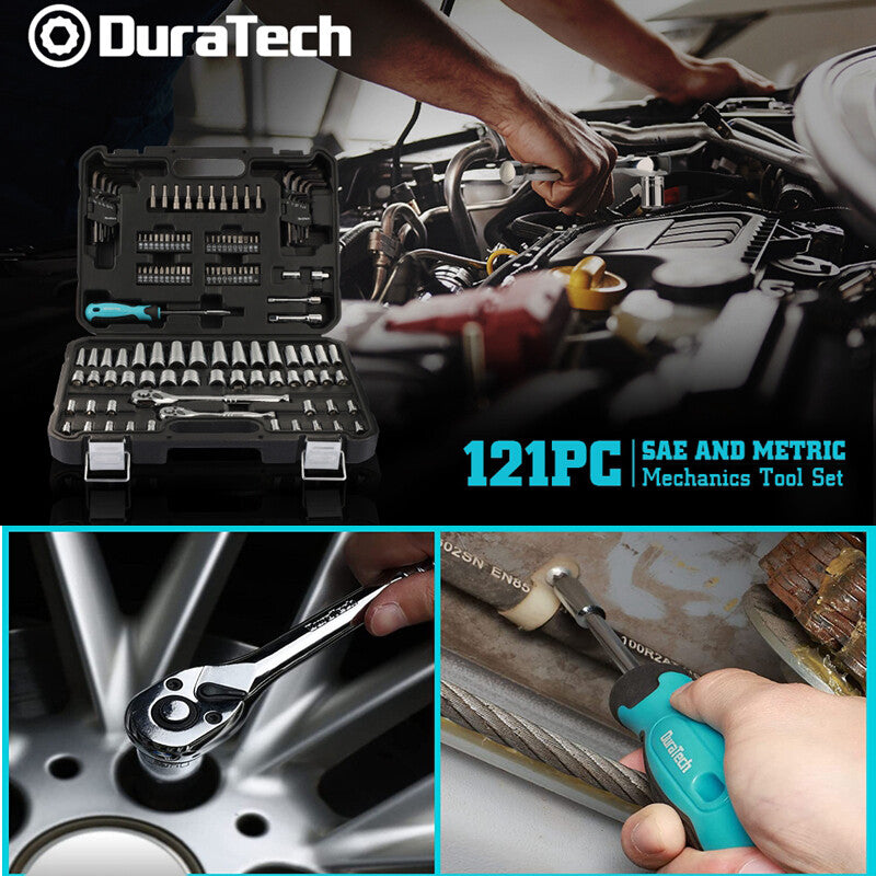 DuraTech 121-Piece Mechanics Tool Kit SAE/Metric by DuraTech