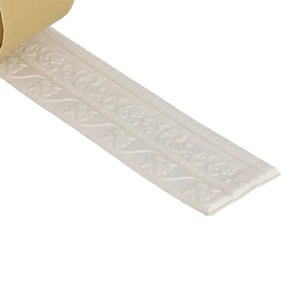 1* Waist-line Skirting Line Self-adhesive Wall Sticker Foam Edge