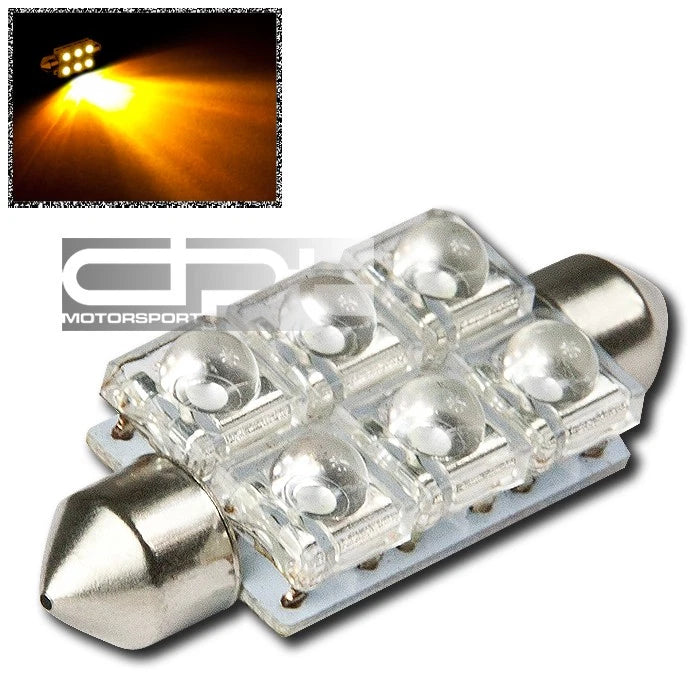 5mm/6 High Flux 41mm Bright Amber Led Interior Map | Built Supply Co