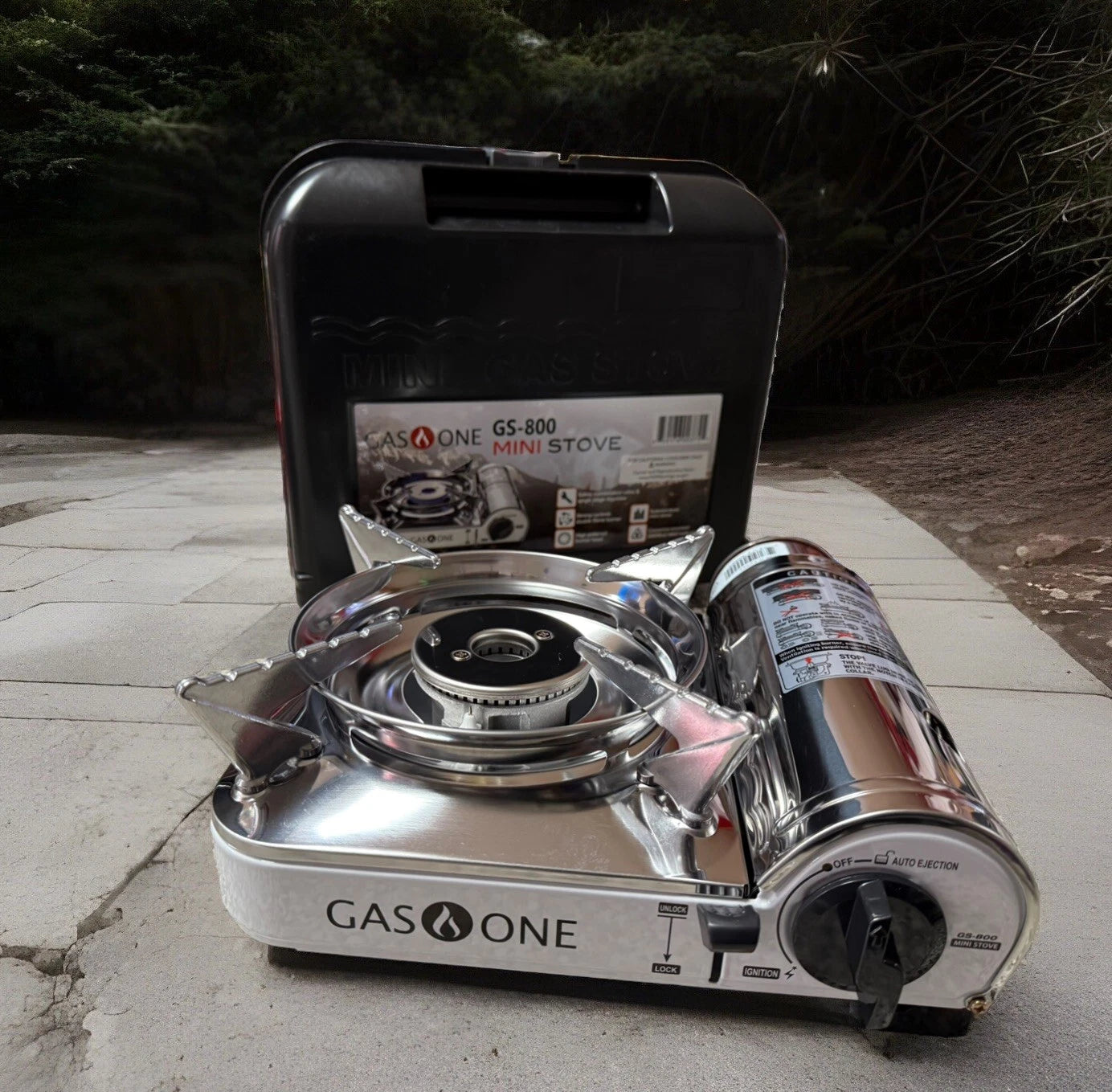 Gasone Stainless Butane Stove Cooker Compact 7650 Btu Single Burner