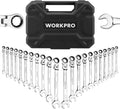 Workpro Ratcheting Wrench Set 72 Teeth Flex-head Ratchet Combination