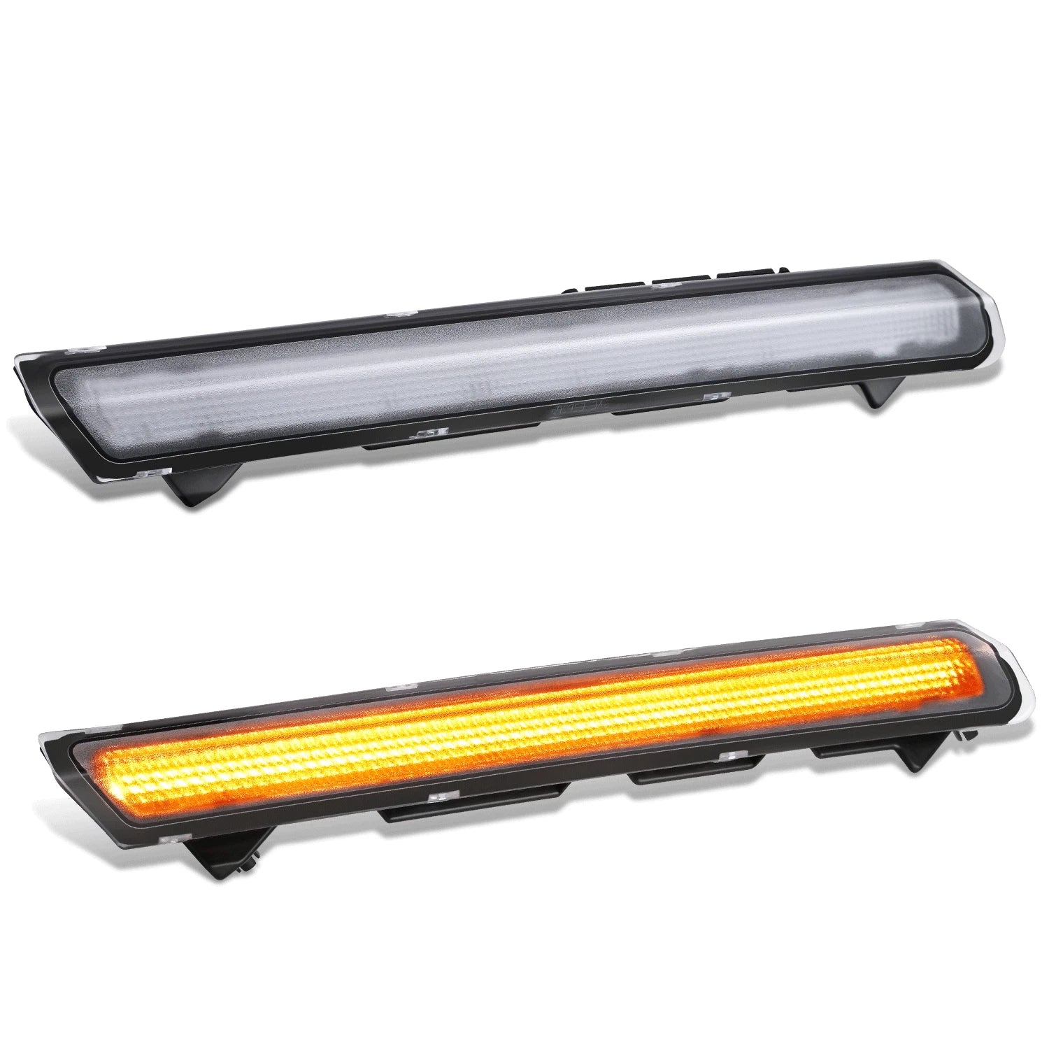 Fit 22-26 Kenworth T680 Chrome Amber Full Led | Built Supply Co