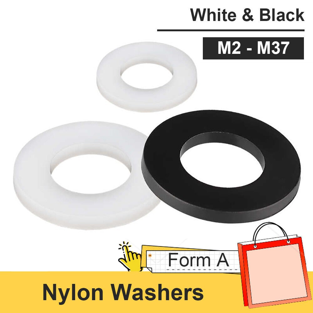 Nylon Washers Form A Flat Plastic Washer M2 to M12