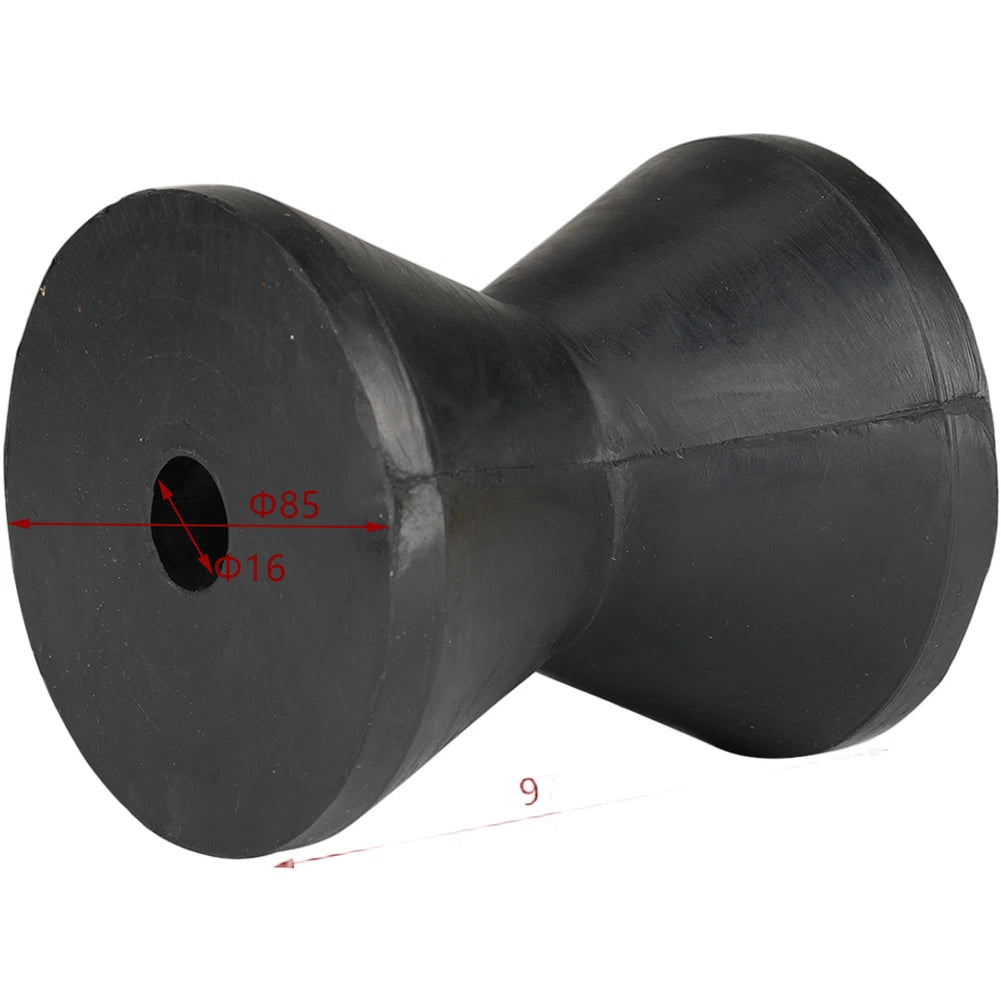 Yacht Trailer Bow Roller Black Rubber Support For Motorboat