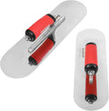 2PCS Stainless Steel Pool Trowel 16''x4-1/2''&14'' X 4'' Trowel Soft