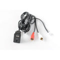 Car Dashboard Aux Usb For Port Panel 5V Black Abs Flush Mount Type