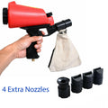 Handheld Air Sandblaster Gun 0.9l Gravity Feed 90PSI With Extra