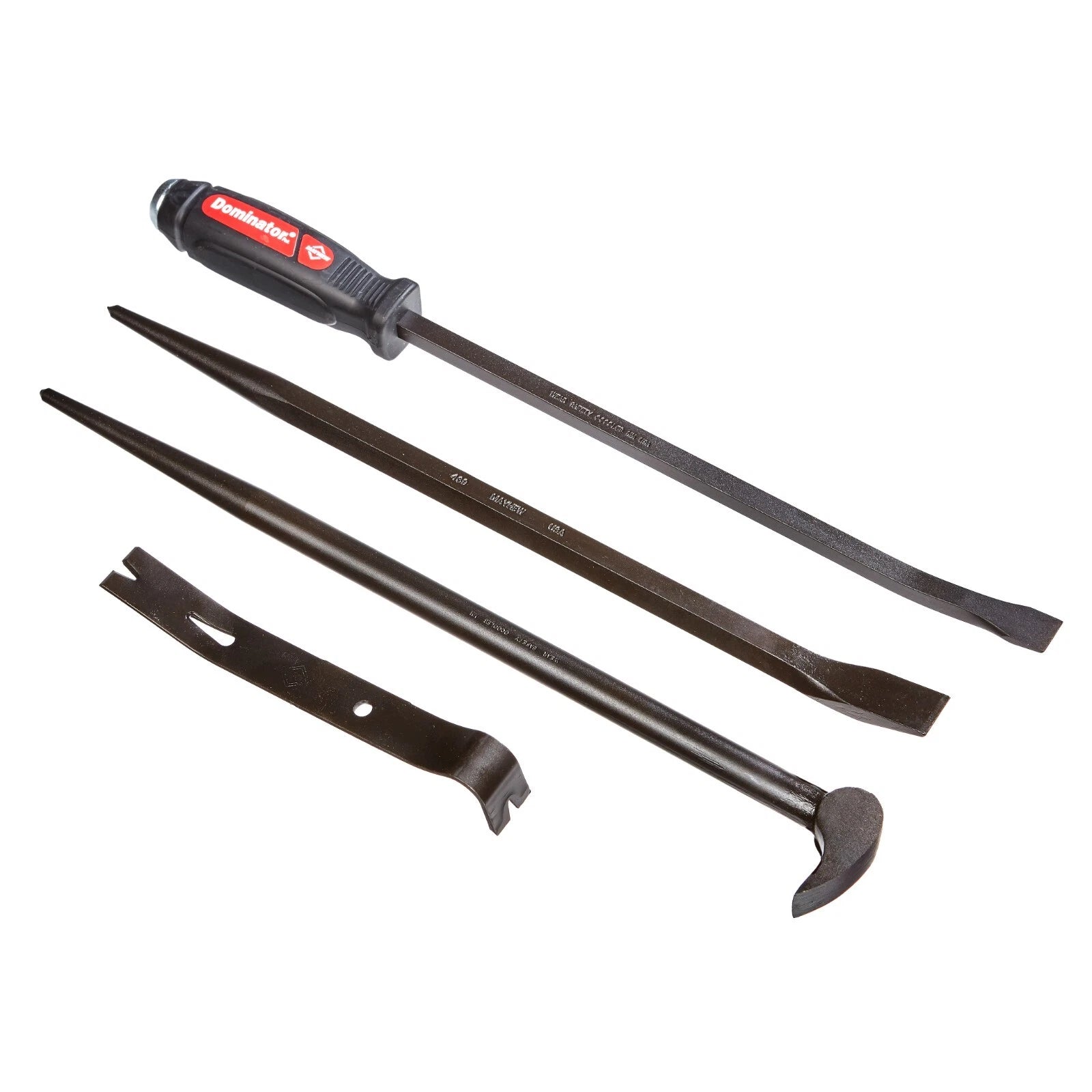 Mayhew Utility Pry Bar Set Curved, Ladyfoot, Alignment, Mini Nail