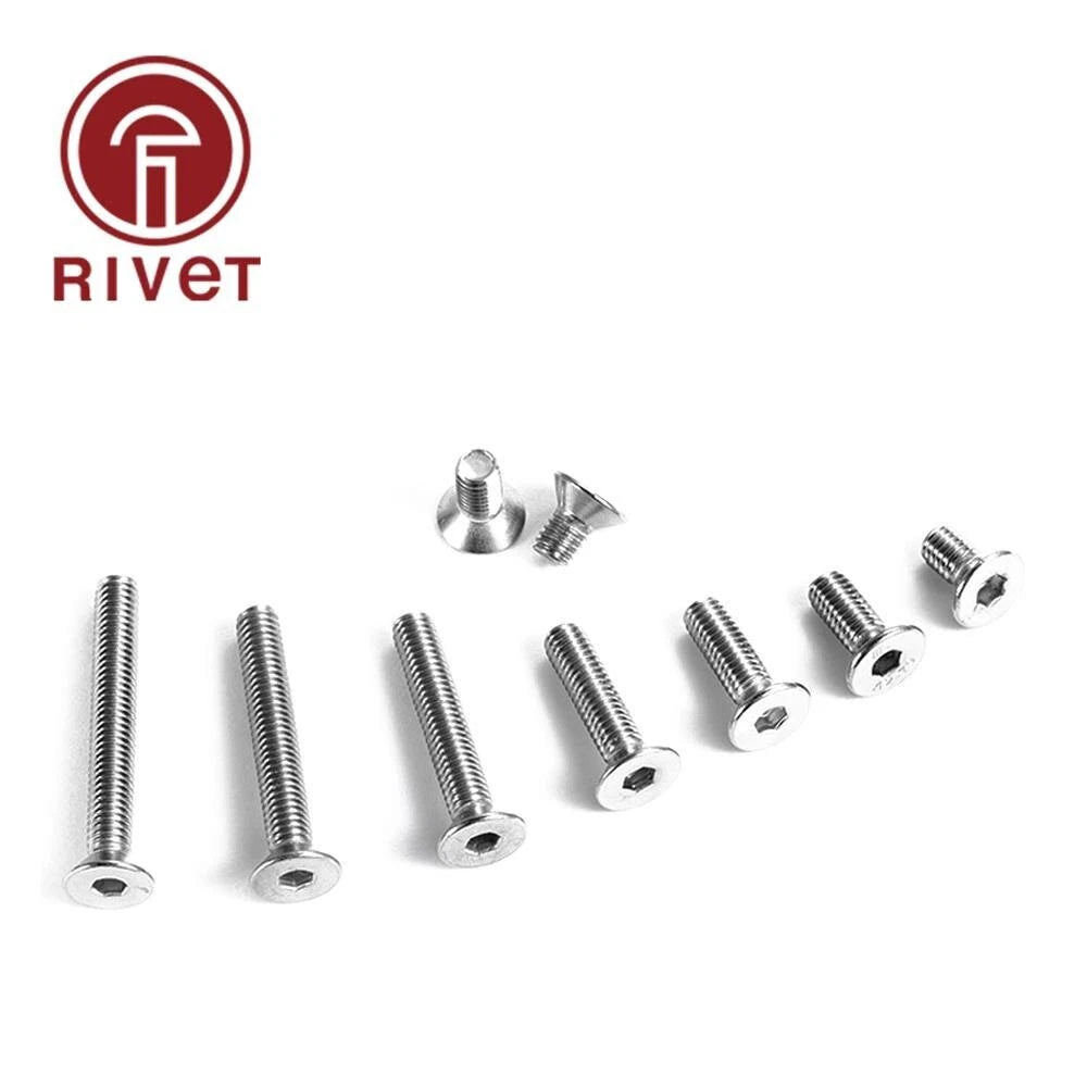 304 DIN7991 M16 Allen Key Head Flat Screw DIN7991 Hex Socket Flat 20/50/100 PCS