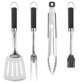 Pargrill Heavy Duty Stainless Steel Grill Accessories Brush & Tongs